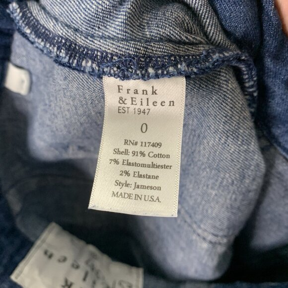 Frank & Eileen Jameson Jeans Womens 0 Blue Utility Denim Joggers Casual - Picture 11 of 13